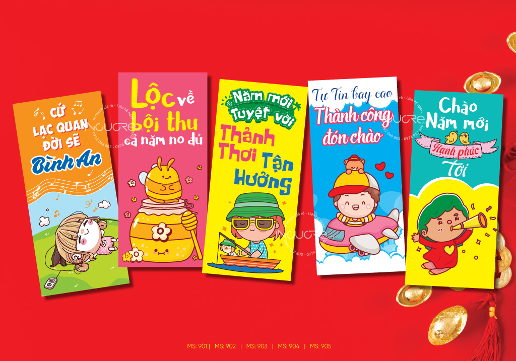 mẫu lì xì cute dễ thương