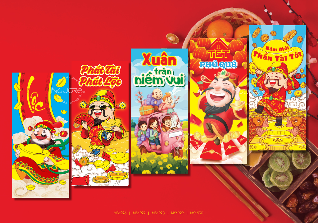 Mẫu Bao Lì Xì Thần Tài