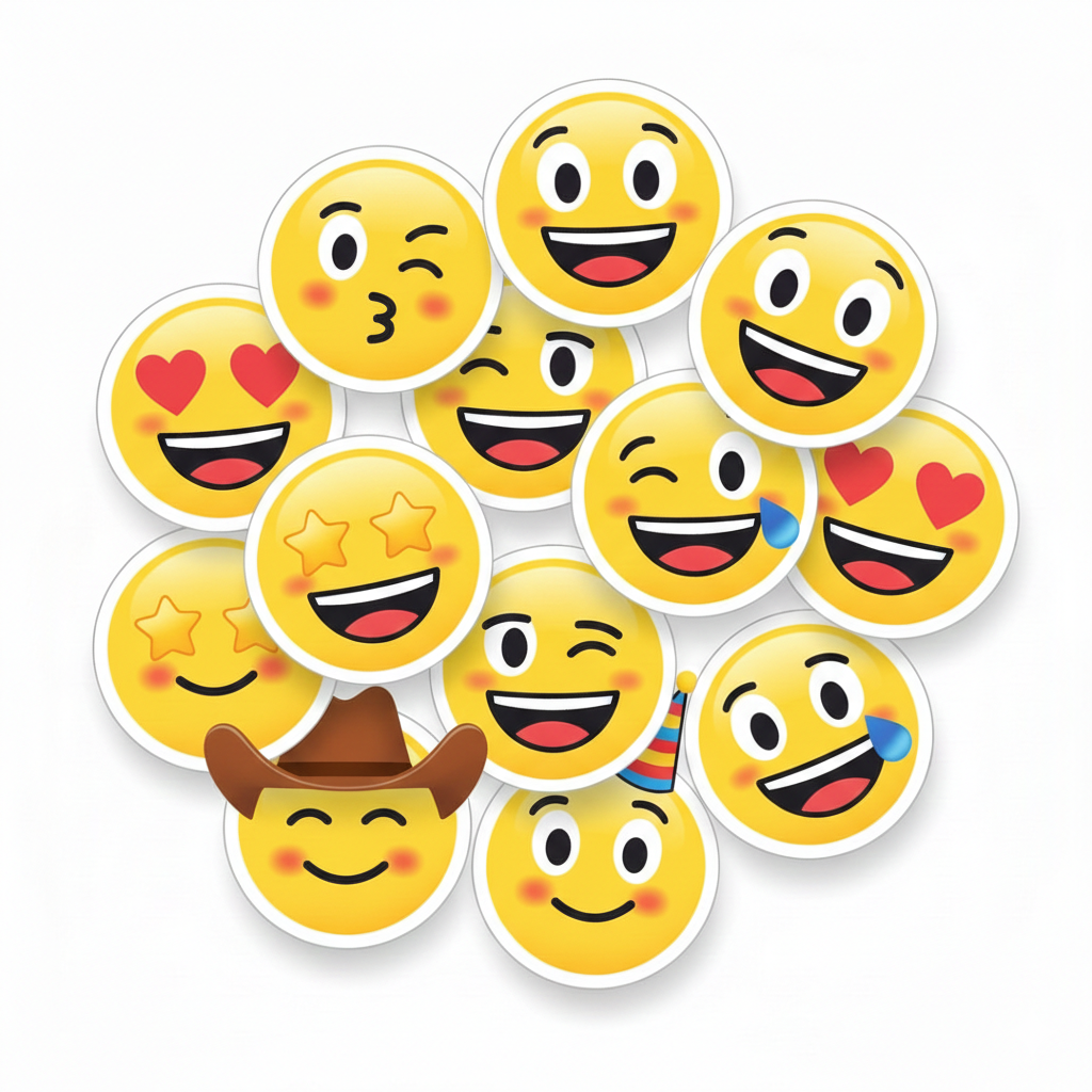 Mẫu Sticker Mặt Cười Hài Hước